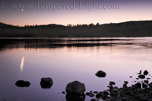 Moonset, Lake Britton