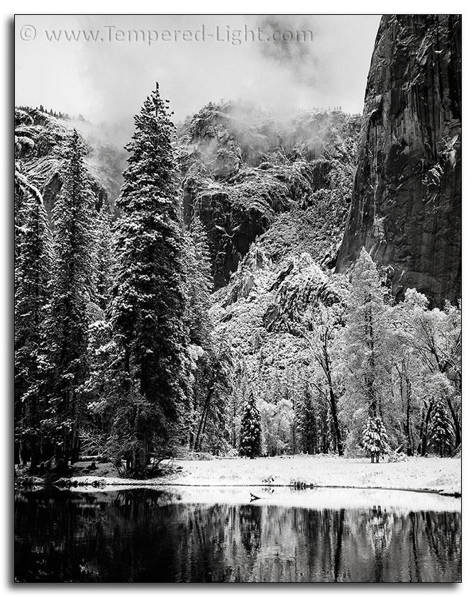 Cathedral Beach in Snow