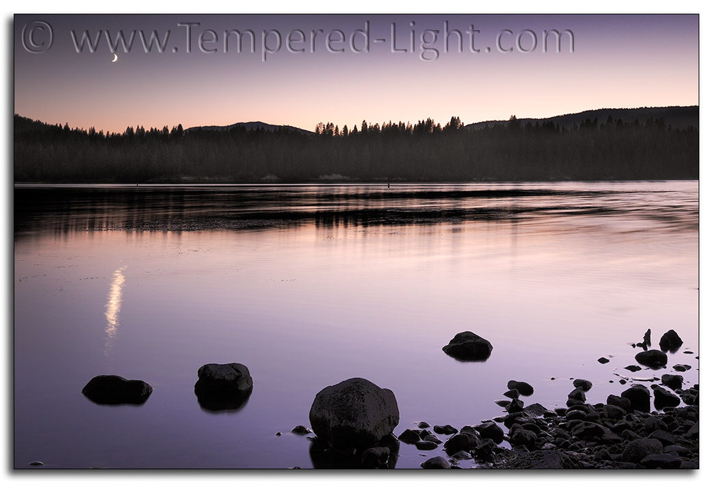 Moonset, Lake Britton