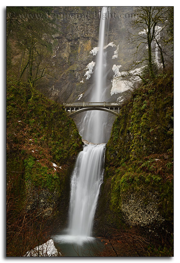 Multnomah Falls in Winter